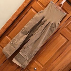 Khaki Maternity Pants with Bellyband